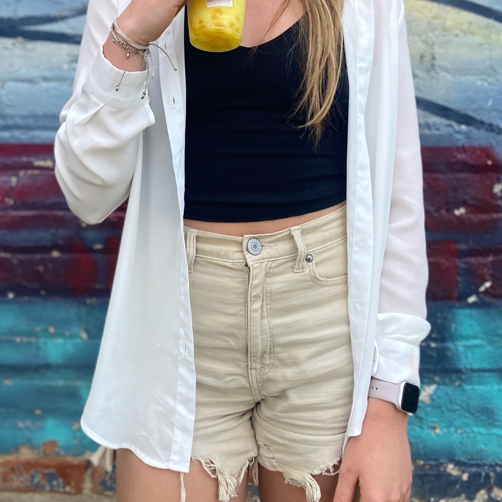 Tan American Eagle Shorts